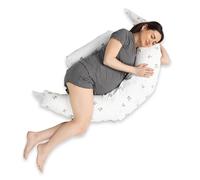 Koala Babycare Cuscino Gravidanza per Dormire XXL 2 in 1 Sfoderabile - Cuscino Allattamento Ipoallergenico ed Ergonomico - Federa esterna 100% Cotone