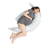 Koala Babycare Cuscino Gravidanza per Dormire XXL 2 in 1 Sfoderabile - Cuscino Allattamento Ipoallergenico ed Ergonomico - Federa esterna 100% Cotone