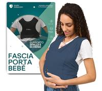 Koala Babycare Fascia Porta Bebe Neonato Facile da Indossare, Regolabile e Unisex - Marsupio Neonati Multiuso Adatto Fino a 9kg - Fascia Porta Bambino Antracite