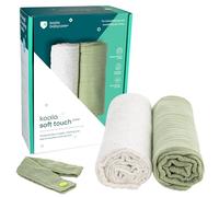 Koala Babycare - Mussole Neonato Cotone 100% - 2 Pz 120x120cm - Copertina Neonato Cotone per Allattamento e Swaddle