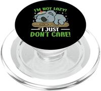 Koala Bear Lover I'm Not Lazy I Just Don't Care Funny Koala PopSockets PopGrip per MagSafe