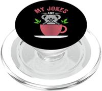 Koala Bear - My Jokes Are Koala-Tea Retro Koala Lover Pun PopSockets PopGrip per MagSafe