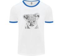 Koala Bear Sketch Ecologia Ambiente Uomo Ringer T-Shirt