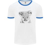 Koala Bear Sketch Ecologia Ambiente Uomo Ringer T-Shirt