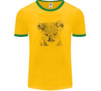 Koala Bear Sketch Ecologia Ambiente Uomo Ringer T-Shirt FotL