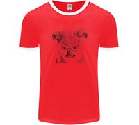 Koala Bear Sketch Ecologia Ambiente Uomo Ringer T-Shirt FotL