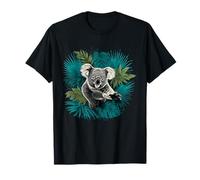 Koala Bear Wildlife Animali Tropicali Arte Natura Amante dei Koala Maglietta