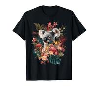 Koala Bear Wildlife Animali Tropicali Arte Natura Amante dei Koala Maglietta