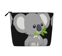Koala, borsa impermeabile di grande capacità, con cerniera, per viaggi, lavoro, casa, multifunzionale, borsa per il trucco, portamonete, Nero , Taglia unica
