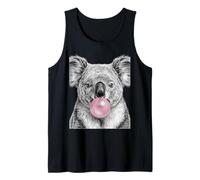 Koala Bubble Gum Pop Art Animal Illustrazione Canotta