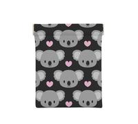 Koala carini e cuori rosa, Spremere il portafoglio superiore da donna Borsa portaoggetti Piccola portamonete Portamonete
