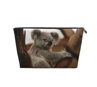 Koala carino sull'albero, Borsa da toilette Borsa per trucco Borsa per cosmetici Borsa da toilette da viaggio portatile