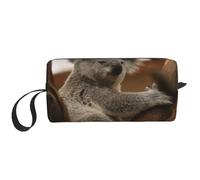 Koala carino sull'albero, Borsa per il trucco Borsa per cosmetici Borsa da toilette da viaggio portatile Borsa per trucco Organizer