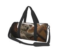 Koala carino sull'albero, Borsone da viaggio di grande capacità Borsa rotonda Borsa da viaggio sportiva Borsa da viaggio Borsa da fitness