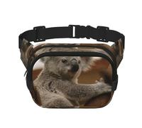 Koala carino sull'albero, Marsupio quadrato a doppio strato, borsa da viaggio, marsupio casual