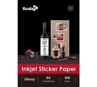 KOALA Carta fotografica lucida bianca adesiva per stampa a getto d inchiostro di