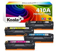 Koala Cartuccia toner compatibile con HP 410A CF410A CF411A CF412A CF413A per Color LaserJet Pro MFP M477fdw M477fdn M477fnw M452dn M452nw M452dw M377dw (nero, ciano, giallo, magenta, confezione da 4)