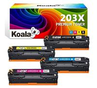 Koala Compatibili Cartucce Toner Sostituzione per HP 203X 203A CF540X CF541X CF542X CF543X für Color LaserJet Pro MFP M281fdw M281fdn M280nw M281cdw M254dw M254nw M254dn ( Nero Magenta Ciano Giallo )