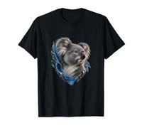 Koala con frammenti di Linea di galleggiamento Blu Maglietta