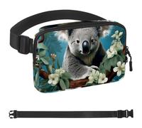 Koala Crossbody Marsupio, regali per godere di sport, festival, allenamento, viaggi, corsa, casual, a mani libere, portafogli, marsupio per telefono, Multicolore 02, 1.5x9.0x5.9in/4x23x15cm