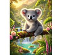 Koala della giungla Puzzle 1200 Pezzi 75x50 cm Puzzle Fai da te,Intrattenimento Creativo - Puzzle Per Adulti E Tutta La Famiglie