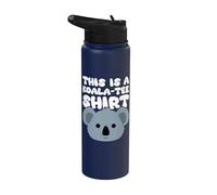 Koala Divertente Australia Animale Australiano Questo è un Koala Stainless Steel Insulated Water Bottle