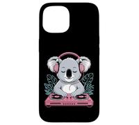 Koala Dj Con Cuffie E Giradischi Custodia per iPhone 15