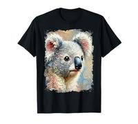 Koala dolce come un'opera d'arte colorata e astratta Maglietta