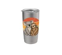 Koala e Bradipo Best Friends Animal Friendship Bicchiere termico in acciaio inox doppia parete