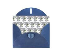 Koala Eat Leaf stampa biglietto di auguri in carta perla, design unico, buste per ringraziamento, inviti