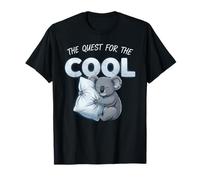 Koala Enthusiast Sleepy Pun Cool Side of The Cuscino Maglietta