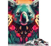 Koala in Bloom Puzzle Impossible 1000Pcs Decorazione Per La Casa. Rilassamento E Intelligence Per Adulti E Ragazzi Da 14 Anni 1000pcs (75x50cm)