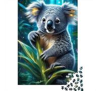 Koala in Glowing Forest 1000 Pezzi Carta Ecologica Set Di Puzzle Fans Per Ragazzi 12-18 Anni Allenamento Di Concentrazione Presente Divertente 52x38cm/1000pcs