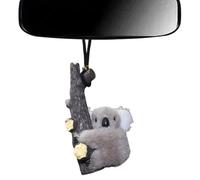 Koala in vetro con vista posteriore, ciondolo in peluche per interni auto, simpatico koala, per donne e ragazze, per viaggi su strada, per SUV, roulotte, taxi, camion