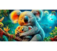 koala Jigsaw Puzzle Impossible 1000 Pezzi Decorazione per la casa. Giochi di Rilassamento e Intelletto per adulti e ragazzi da 14 anni 38x52cm/1000pcs