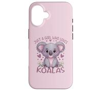 Koala Just a Girl Who Loves Koalas Custodia per iPhone 16