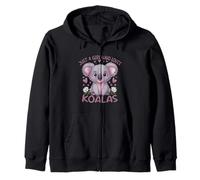 Koala Just a Girl Who Loves Koalas Felpa con Cappuccio