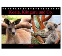 Koala, Känguru und Co. - Das wilde Tierreich Australiens (Tischkalender 2026 DIN A5 quer), CALVENDO Monatskalender: Wunderschöne, bunte Impressionen der Wildtiere Australiens.