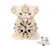 Koala - Kit di modello tridimensionale in legno, orologio da assemblare creativo, set di decorazioni da ufficio educative multiuso | per la decorazione antistress del prat