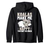 Koala Make Me Happy You Not So Much Funny Koala Felpa con Cappuccio