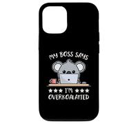Koala My Boss Says I'm Overkoalafied Umorismo Da Ufficio Custodia per iPhone 12/12 Pro