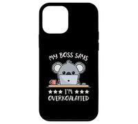 Koala My Boss Says I'm Overkoalafied Umorismo Da Ufficio Custodia per iPhone 12 mini