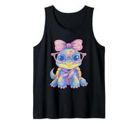 Koala Occhiali Rosa Floreale Fiocco Sciarpa Corrispondente Ritratto Cool Canotta