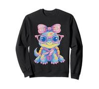 Koala Occhiali Rosa Floreale Fiocco Sciarpa Corrispondente Ritratto Cool Felpa