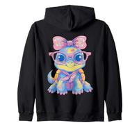 Koala Occhiali Rosa Floreale Fiocco Sciarpa Corrispondente Ritratto Cool Felpa con Cappuccio