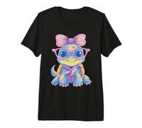 Koala Occhiali Rosa Floreale Fiocco Sciarpa Corrispondente Ritratto Cool Maglietta Premium