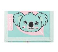 Koala Piccolo portafoglio con velcro, portafoglio per bambini, portamonete, turchese 9x14x2 cm (Turchese Koala)