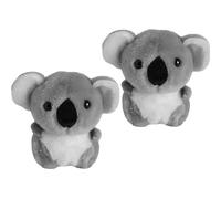Koala, portachiavi Koala in peluche con 2 ciondoli in peluche super morbido, peluche super morbido, portachiavi in peluche, unico per il compleanno dello zaino, grigio, Se référer au descriptif