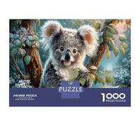 Koala Puzzle Premium Antistress 1000 Pezzi Ruscello nella foresta Cartone Qualità Premium Per Adulti, Intrattenimento Familiare, Regalo Compleanno 38x26cm/1000pcs