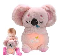 Koala rilassante per bambini, animali in peluche traspiranti per adulti Koala | Respirazione Sensory Plush Buddy | Koala addormentato regolabile a 4 modalità con luci musicali e movimento di